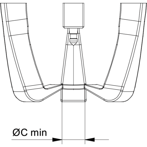Poręczny, 3-ramienny ściągacz przemysłowy 650 x 500 mm z przenoszeniem siły i samocentrującymi się nogami ściągacza Kukko kod: 45-8 - 3